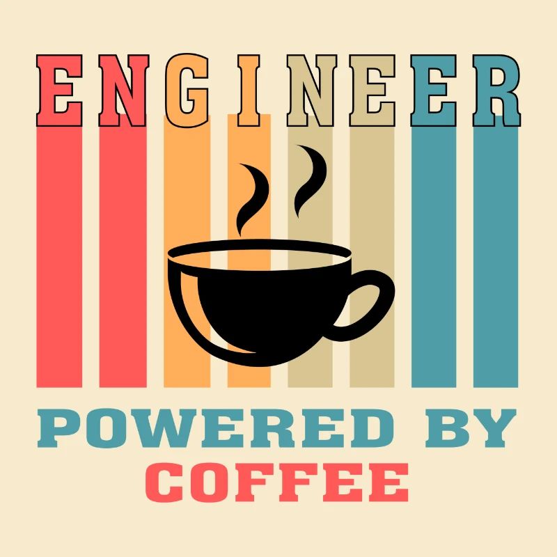 Drôle d’ingénieur propulsé par coffee gift for Engineer