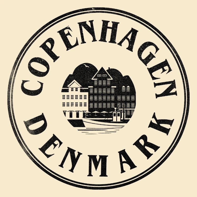 Copenhague, Danemark – Emblème du front de mer