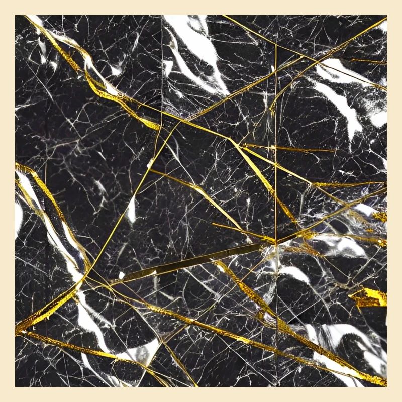 Marmor Schwarz Gold Marmorimitat
