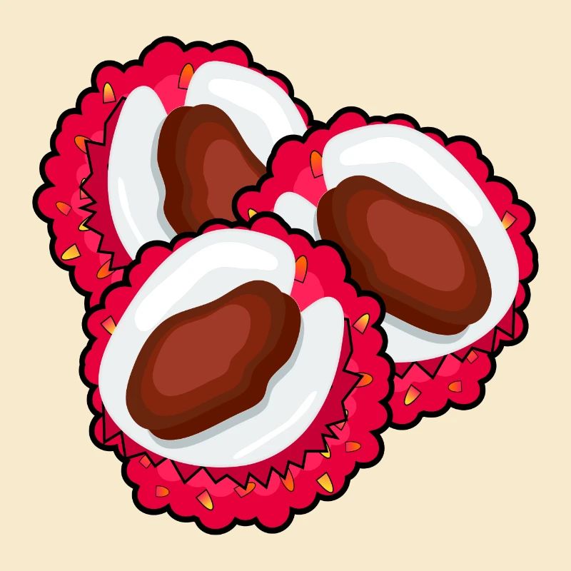LYCHEE LITSCHI FRÜCHTE - OBST ESSEN