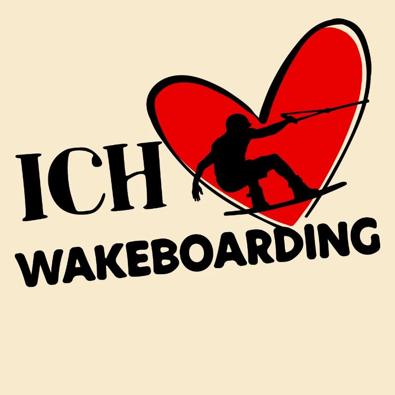 Wakeboard Surf Kitesurfer Déclaration Coeur Stunt