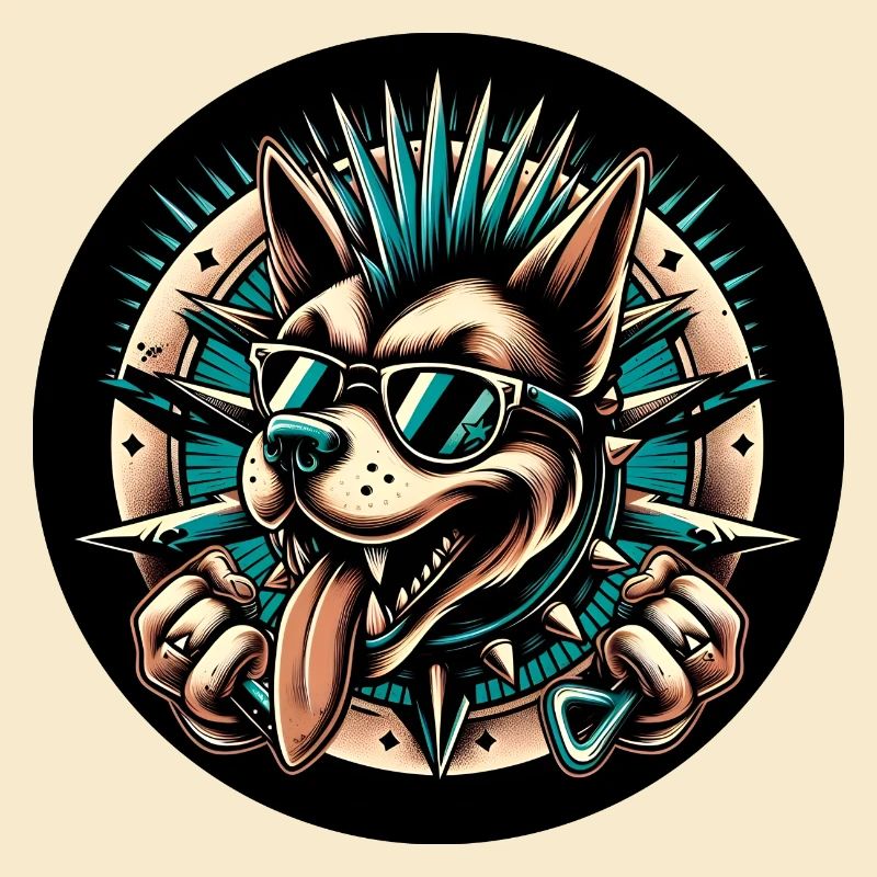 Chien punk