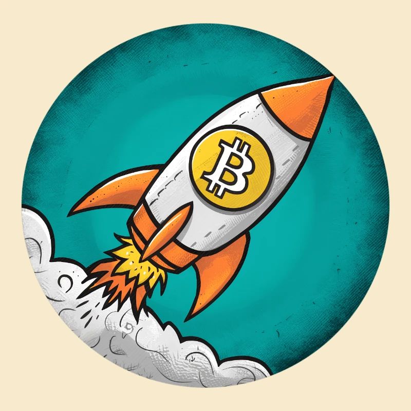 Fusée crypto : Bitcoin sur la lune !