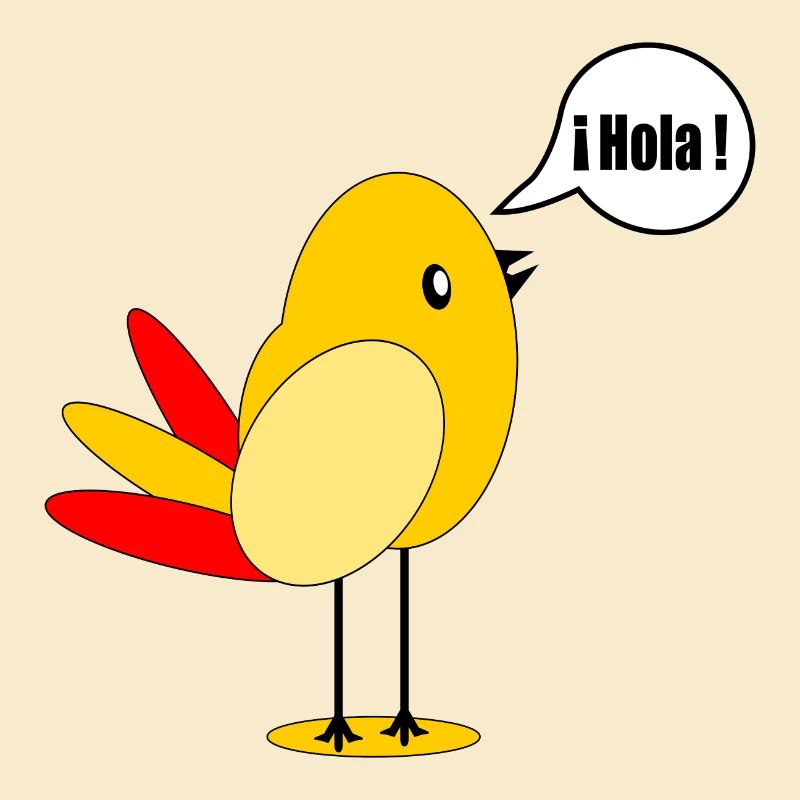 DRAPEAU DU PAYS ESPAGNE OISEAU ESPAGNOL