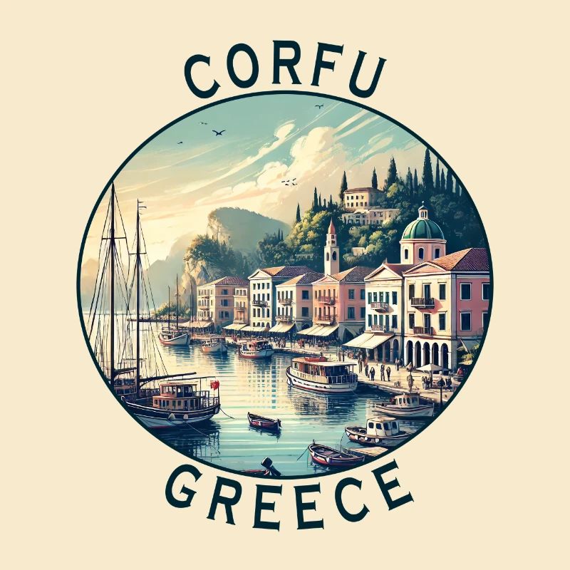 Design de voyage à Corfou en Grèce
