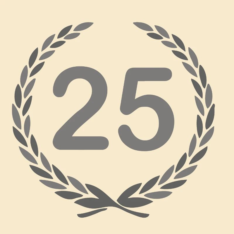 25th Anniversary Laurel Wreath 25 Years ----------------