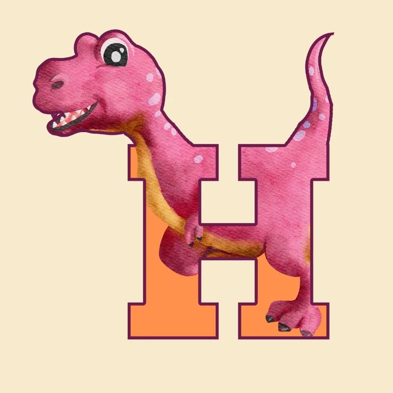 H - DINOSAUR, customizable