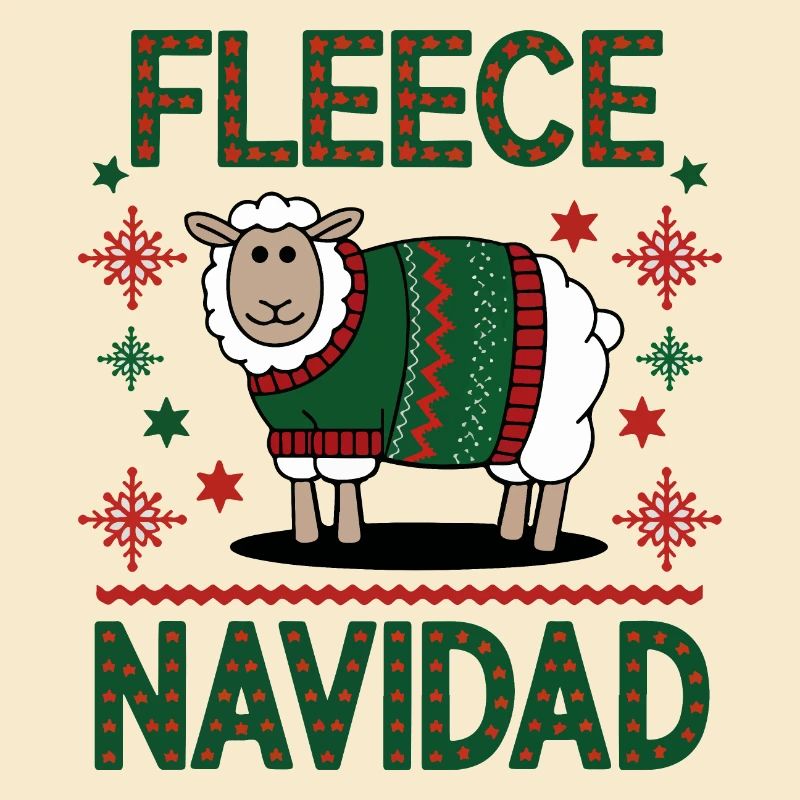 Festliches Schaf Weihnachten Pullover Design
