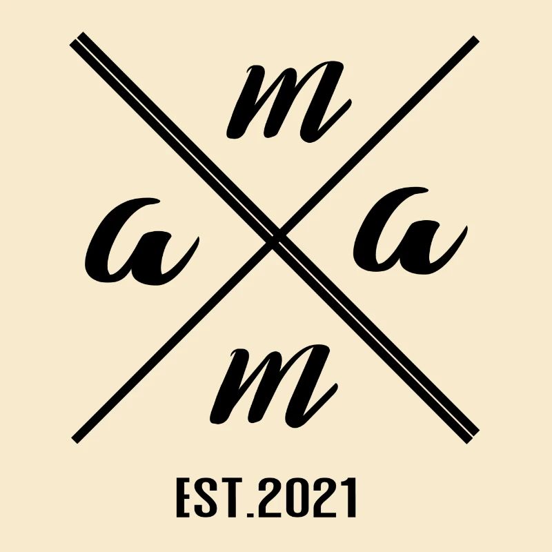 Mama Established 2021 – Minimalist Geschenk Design
