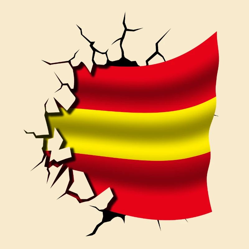 Drapeau de l’Espagne - Espagne - Drapeau Broken Design