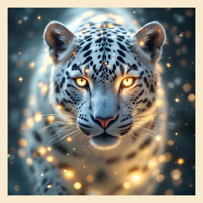 Power Animal White Leopard