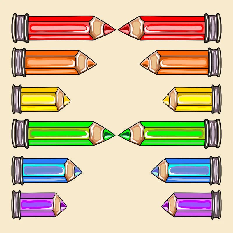 LETTRE UN NOM CRAYONS DE COULEUR D’ÉCOLE