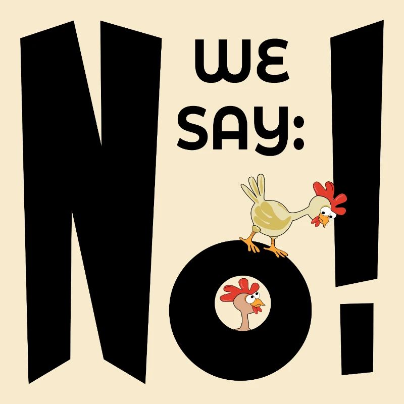DRÔLE DE PROTESTATION PAS DE POULET