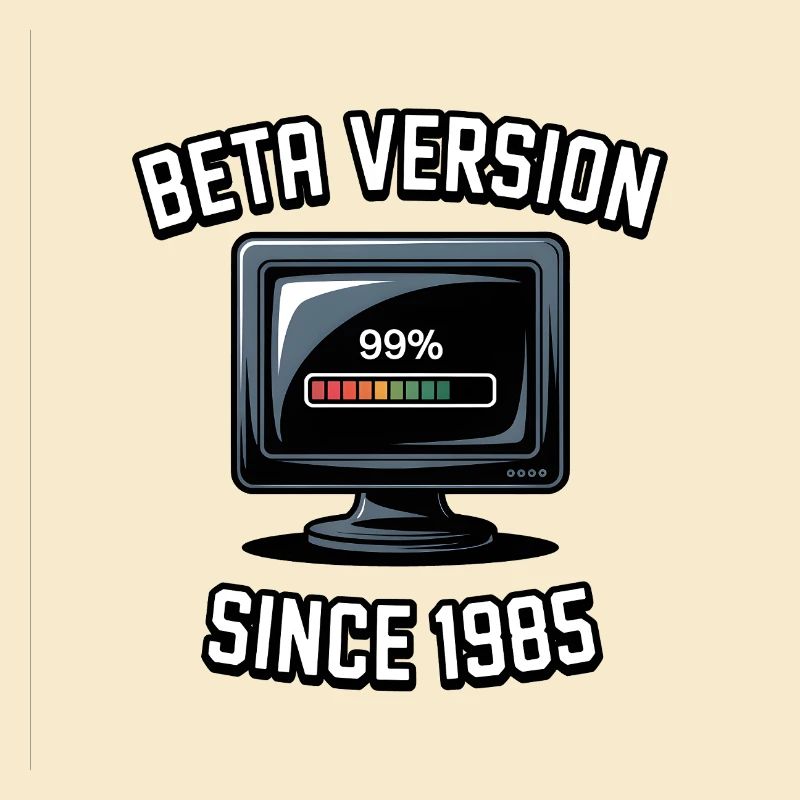 Retro Computer Fortschritt Design