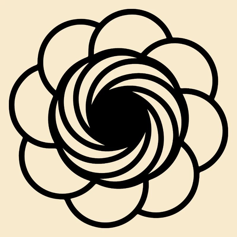Kosmische Vortex-Blume