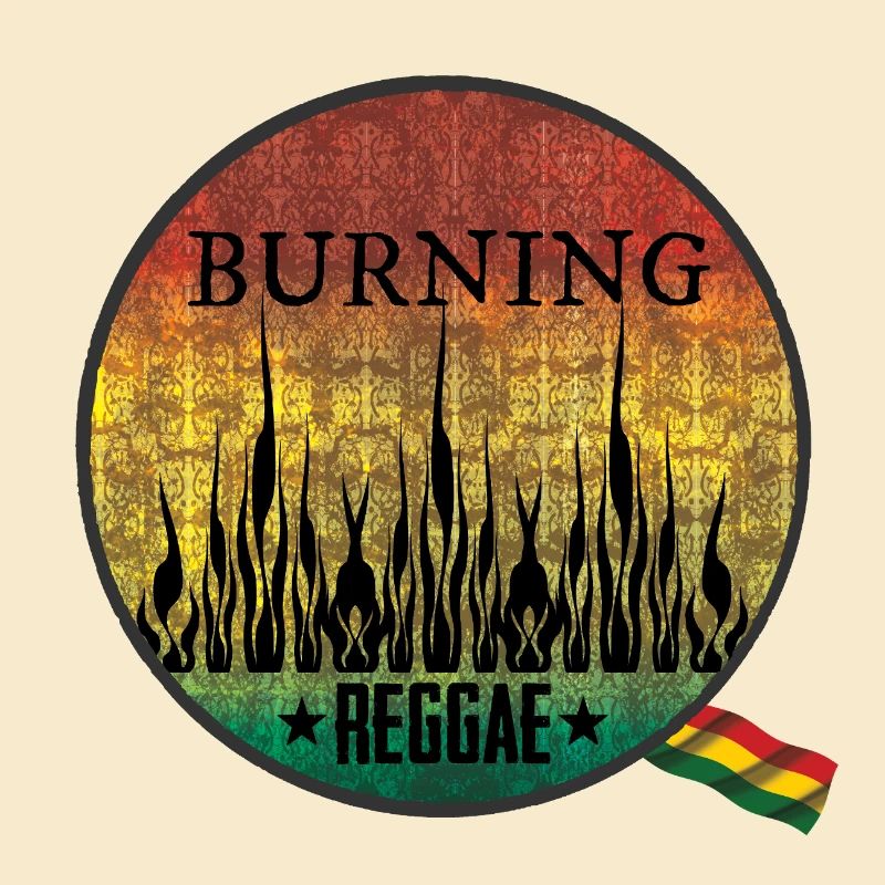 Feuriges Burning Reggae Emblem