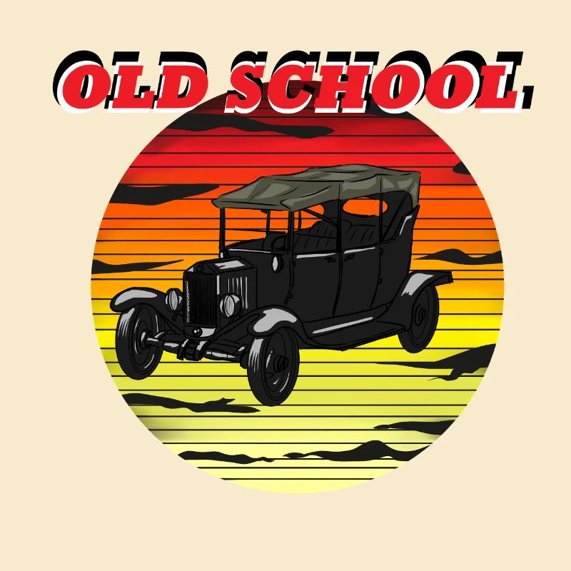Old School Sunset Car