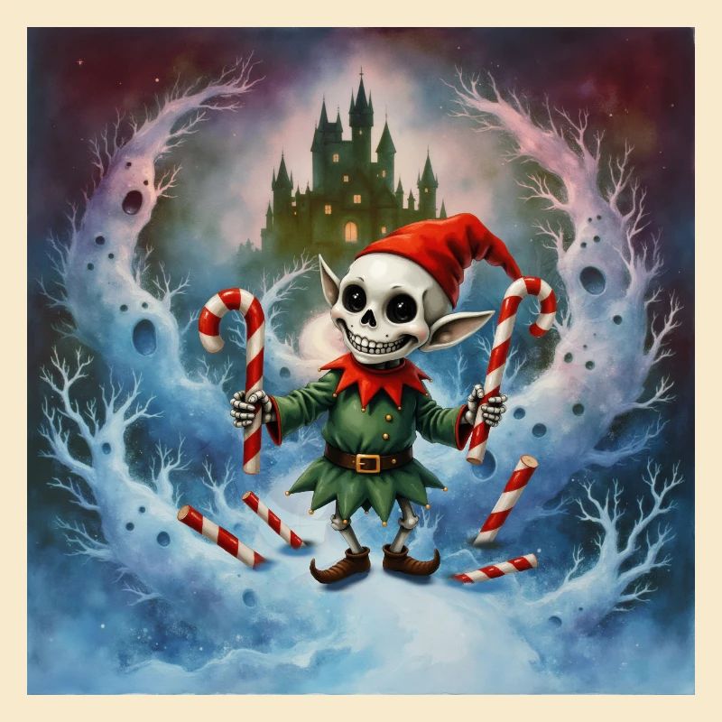 Elfe squelette de Noël