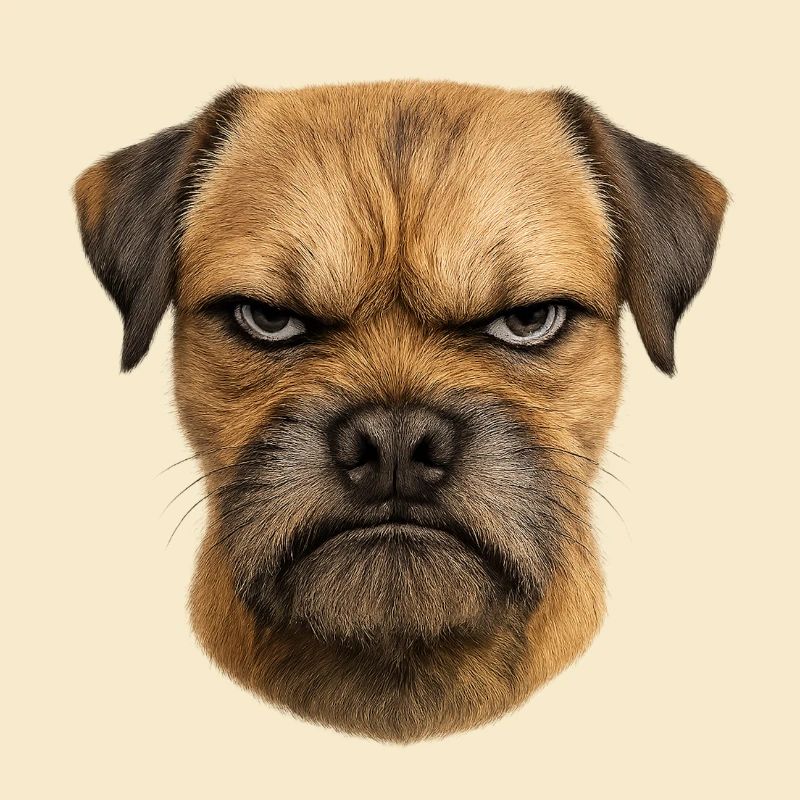 Grimmiges Hundengesicht | Border Terrier