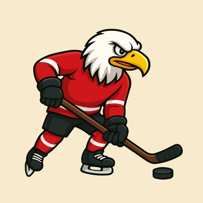 Mascotte de hockey Eagle