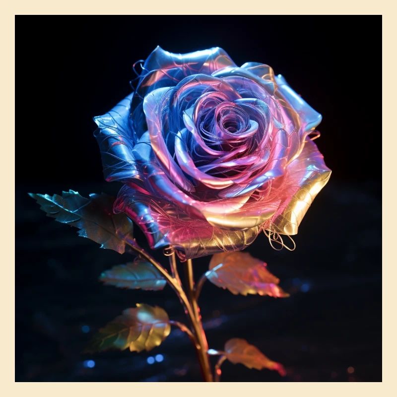 Iridescent Rose Neon