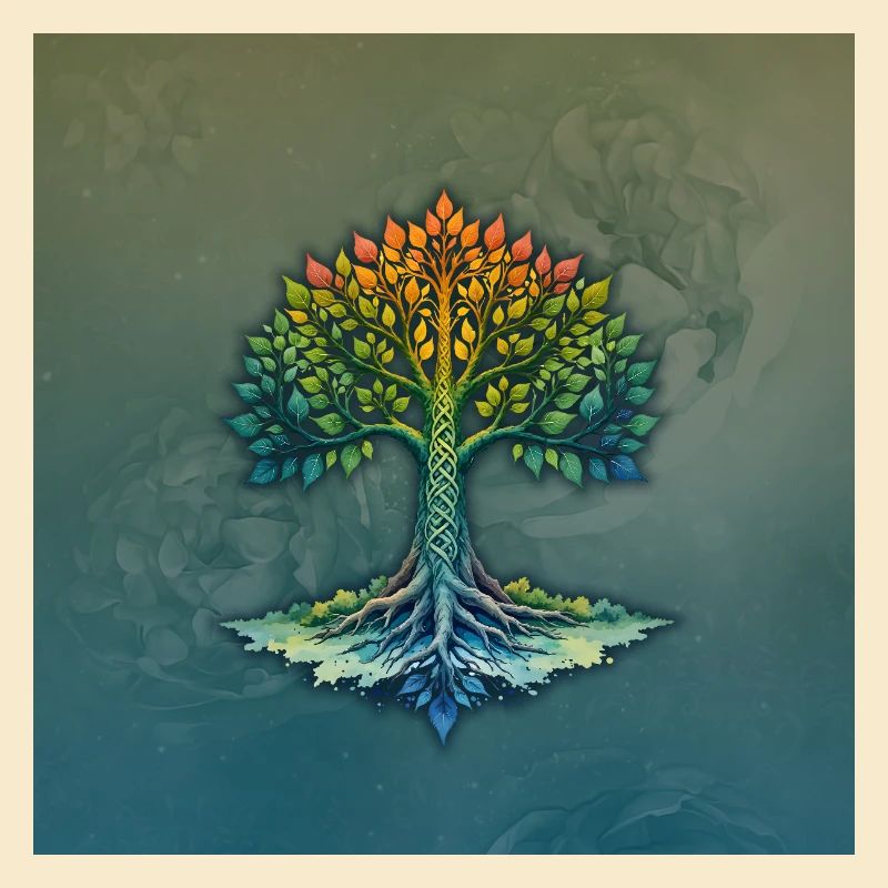 Geflochtener Regenbogenbaum