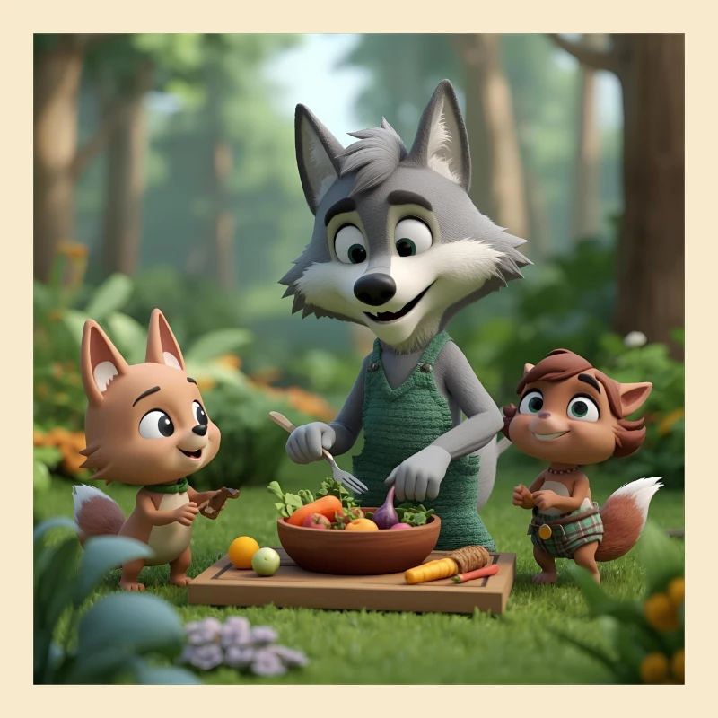 wolf, vegan wolf, friendly wolf