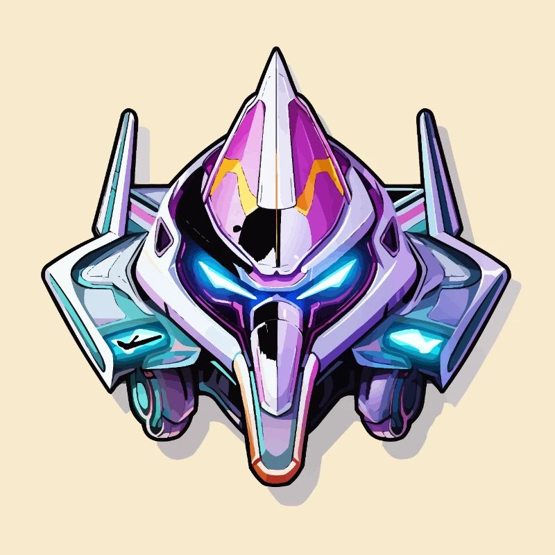 Neon Mech Kriegerhelm