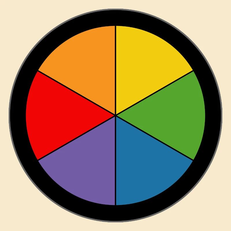 Roue des couleurs arc-en-ciel