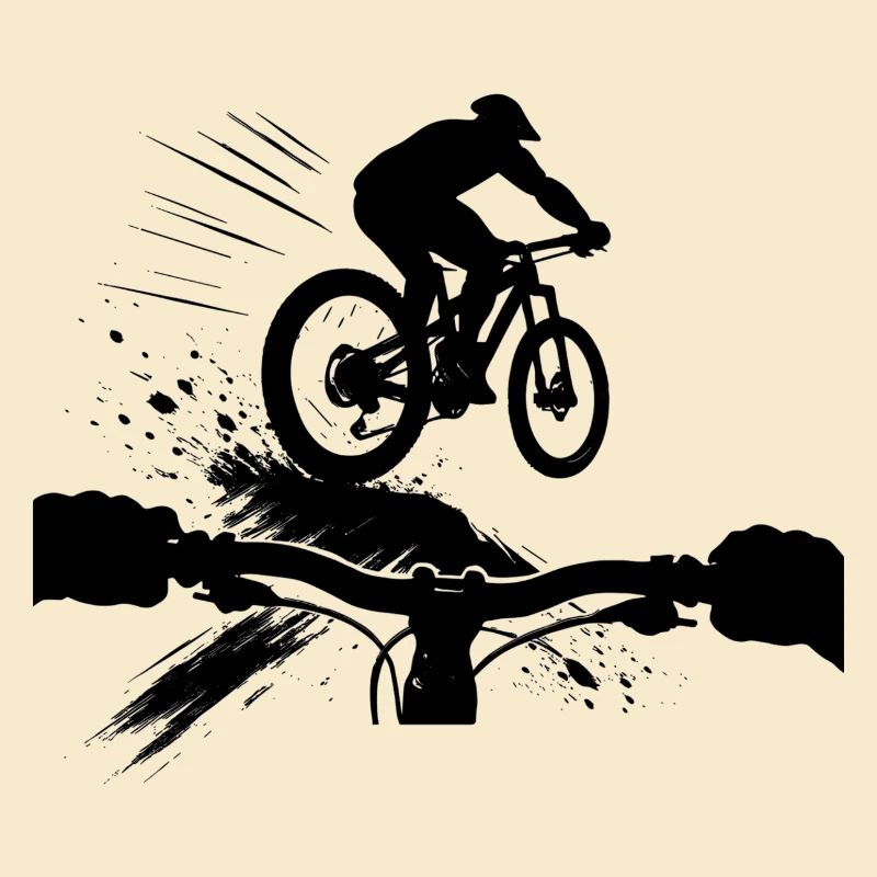 Perspective VTT en descente Perspective VTT Cadeau