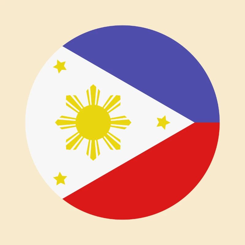 Drapeau rond philippin