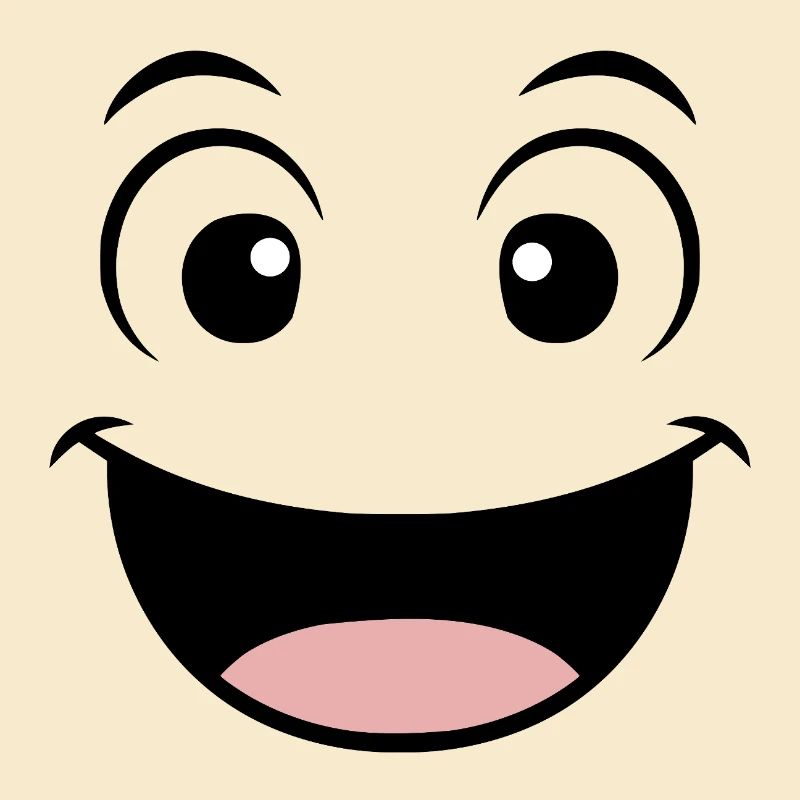 Gute Laune Gesicht