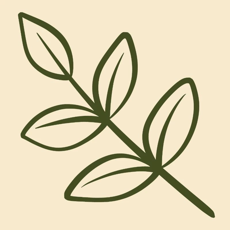 Leaf Line Art