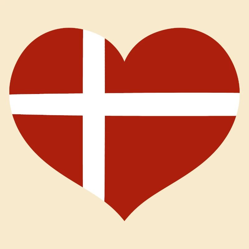 Cœur du drapeau danois