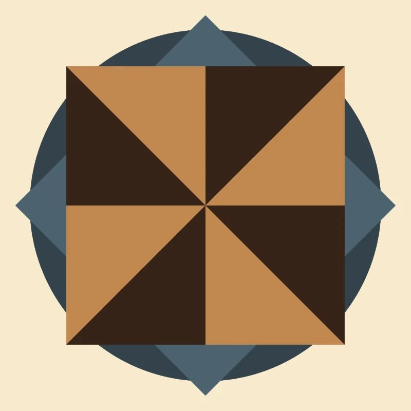 GÉOMÉTRIE DU NOYAU PYRAMIDAL | Œuvres d’art Basic Shapes