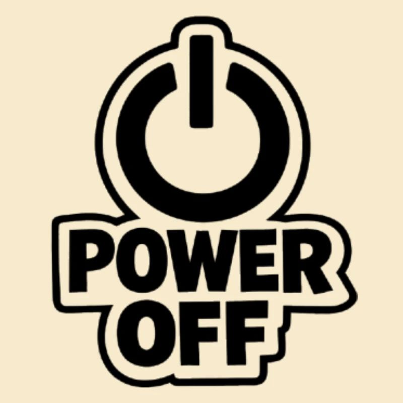 Power Off Icon Tee