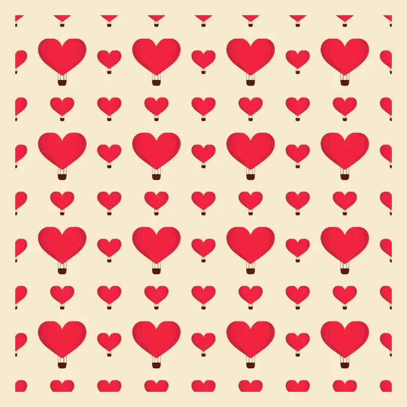 Heart Balloon Pattern
