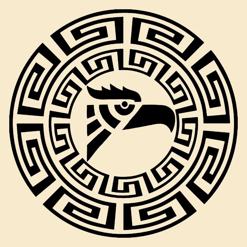 Schwarzer Adler-Emblem