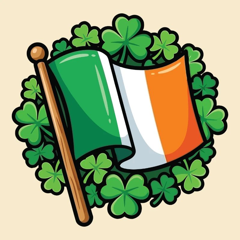 Irische Flagge Clover Pride