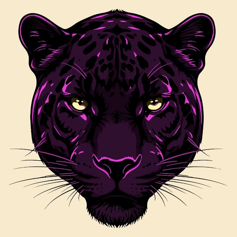 Tête de tigre pourpre