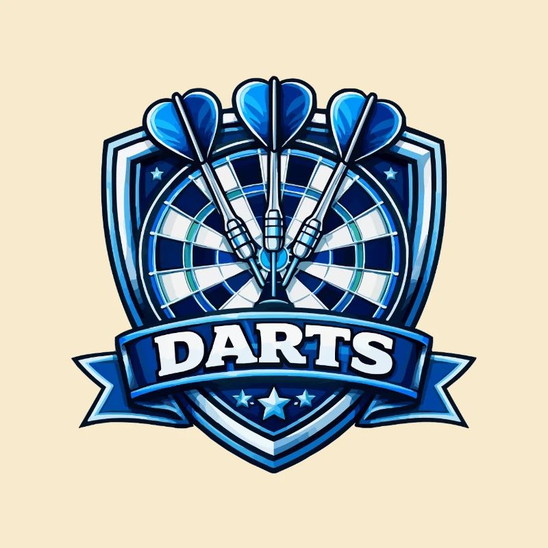 Blauer Darts Shield Logo