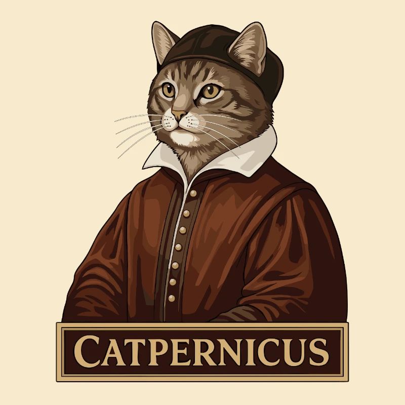 Catpernicus Nicolaus Copernicus Astronomenkatze