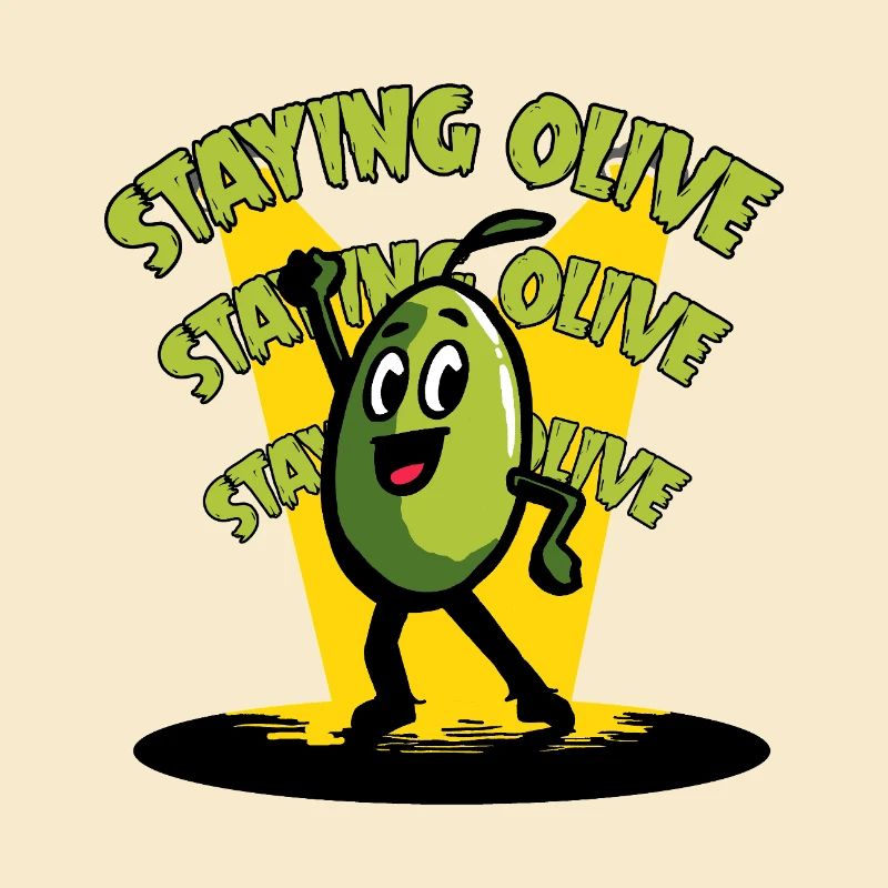 Staying Olive - olive disco and retro humor