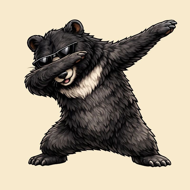 Dabbing Black Bear