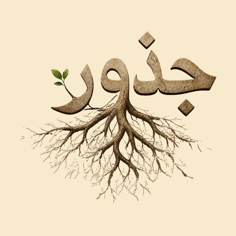 Juthur Arabic Roots - Calligraphy Tree Roots