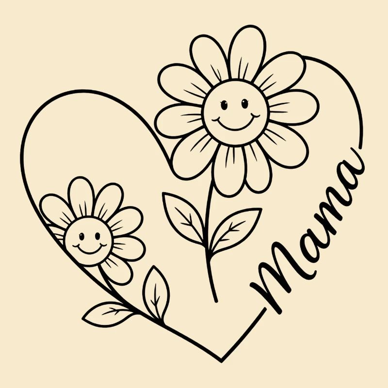 Maman Fleur en traits