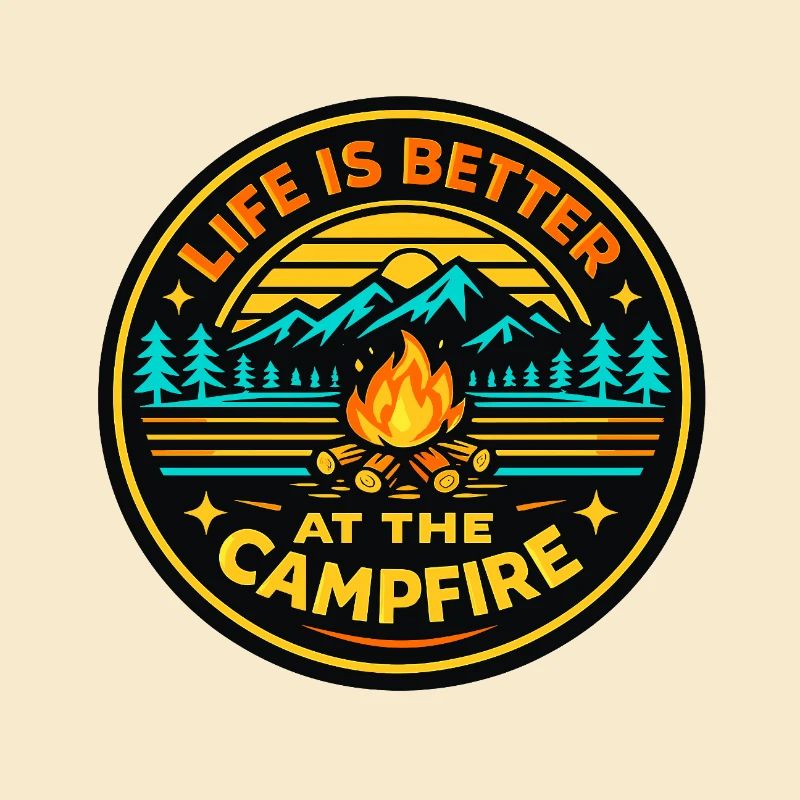 Mode de vie autour du feu de camp