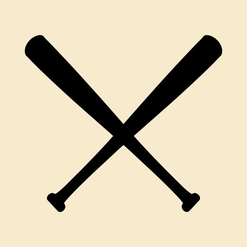 Bats de baseball croisés
