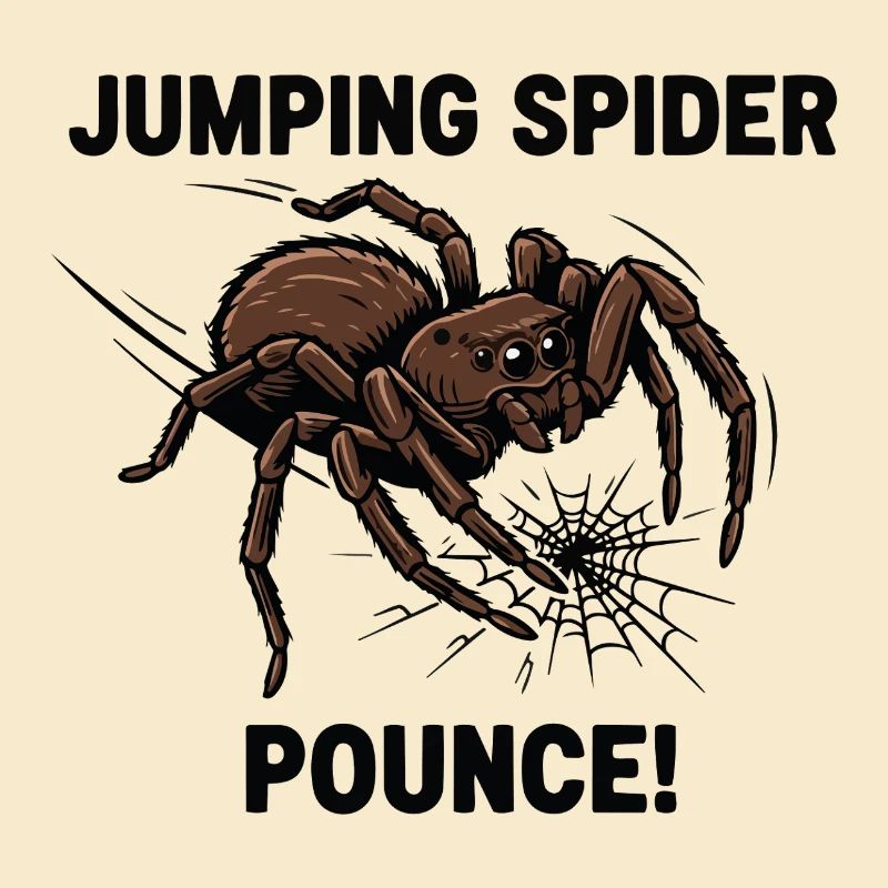 Araignée Sauteuse Pounce Jumping Spider