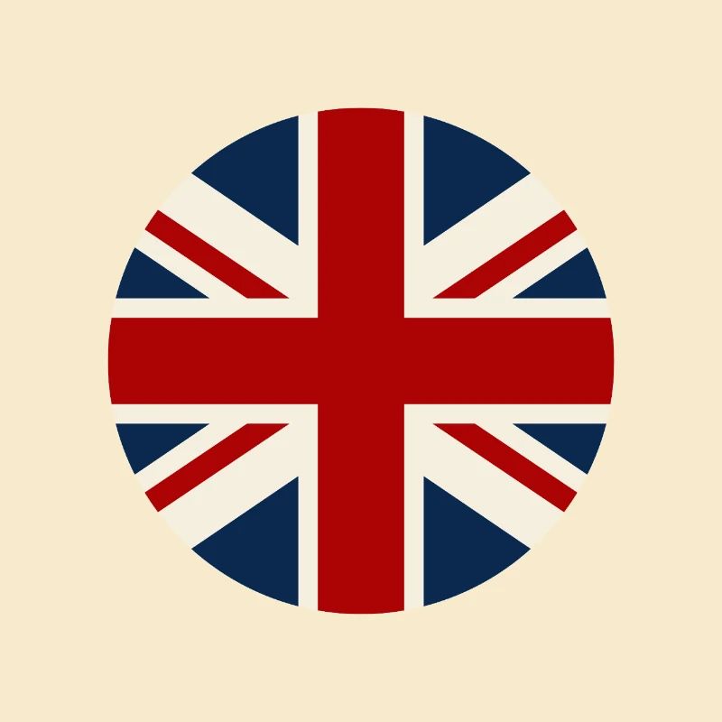 Drapeau britannique en forme de cercle